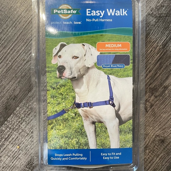 Dog Easy Walk Harness Blue Poshmark